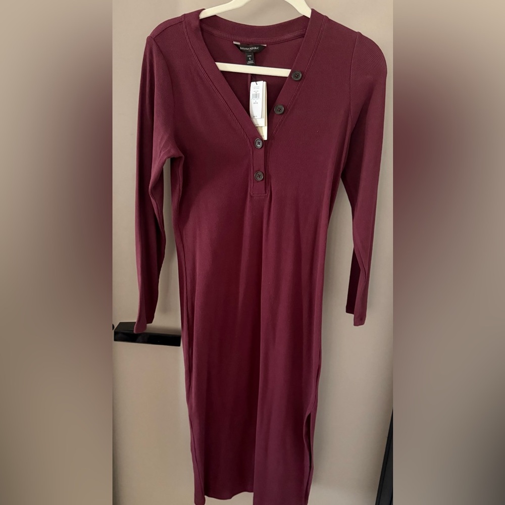 Banana Republic Maroon Dress